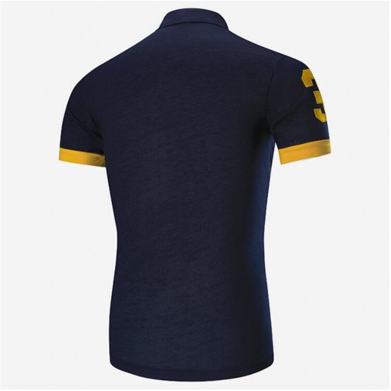 Dropshipping 14 Colors Brand Quality Cotton Polos Men Embroidery Polo Giraffe Shirt Men Casual Patchwork Male Tops Clothing Men